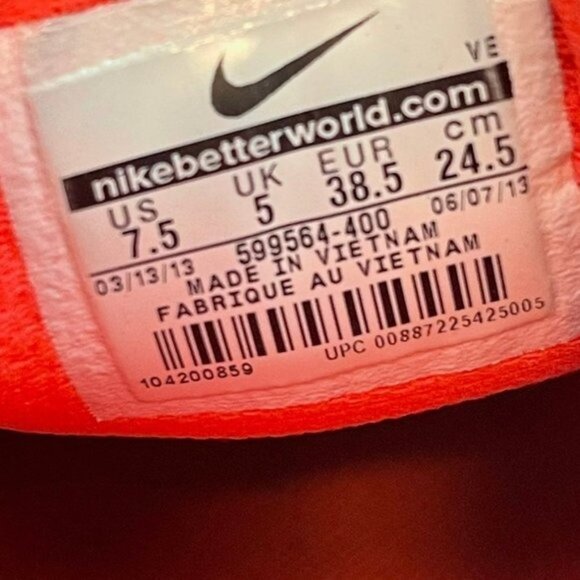 Nike‎ Dual Fusion Run 2 Women's Size 7.5 Running Athletic Shoes Blue 599564-400 - Picture 11 of 11